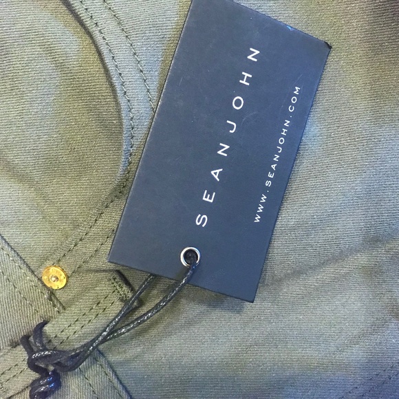 NEW…Sean John Mercer army green cargo stretch jeans - Picture 5 of 15